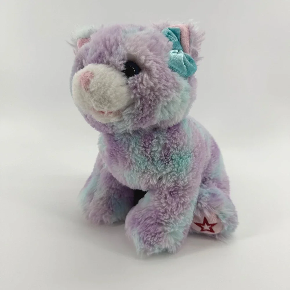American Girl Purrpley Pink Kitty Cat Plush Pet HJB26 Truly Me Purple Blue Swirl